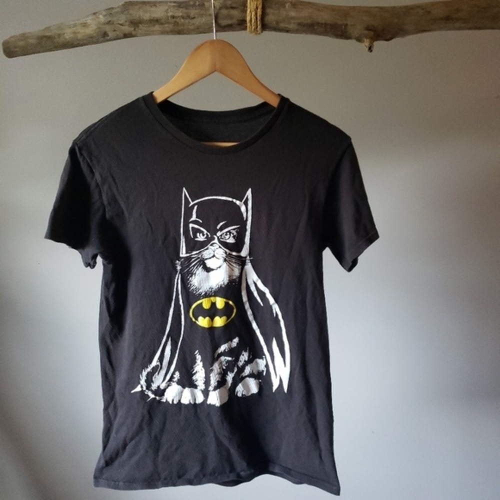 Batman Bat Cat black‎ tshirt small
